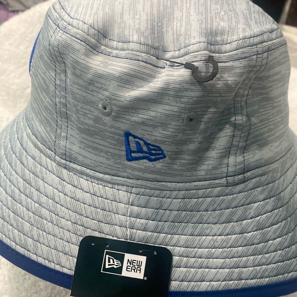 New Era⚾️ Chicago Cubs Training Bucket Hat Gray/Royal Blue Trim OSFM - Picture 5 of 8
